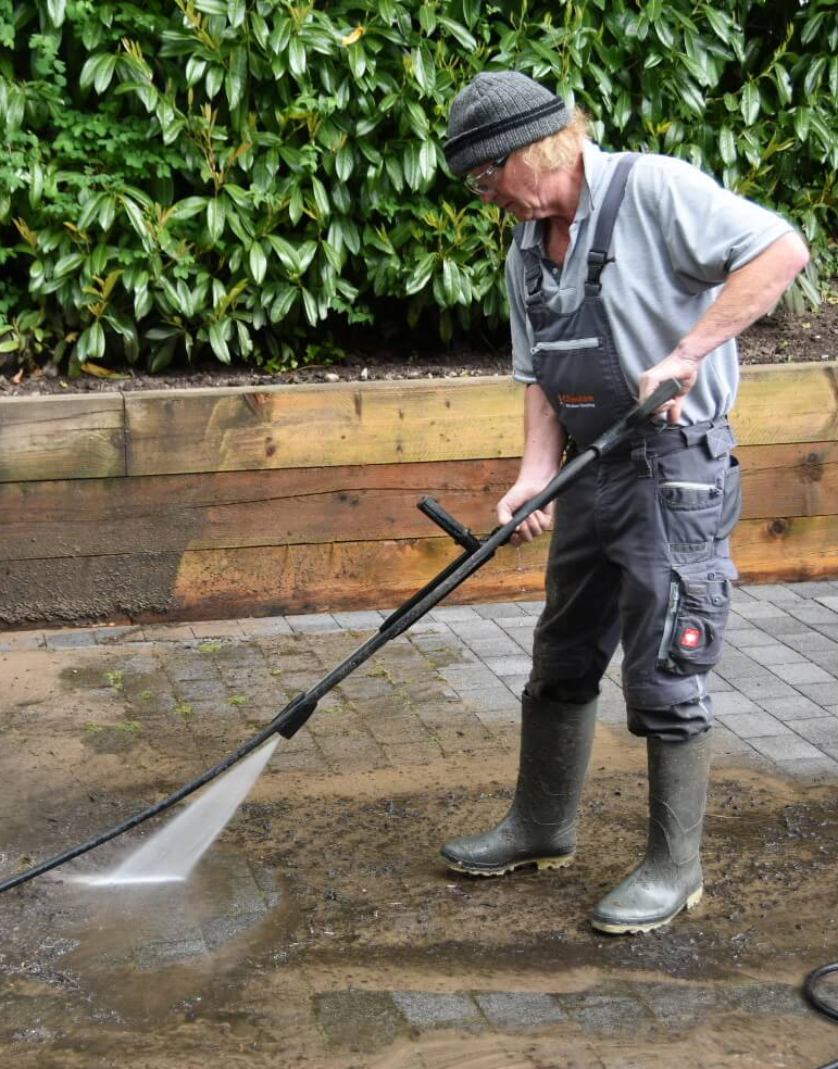 high pressure power washing